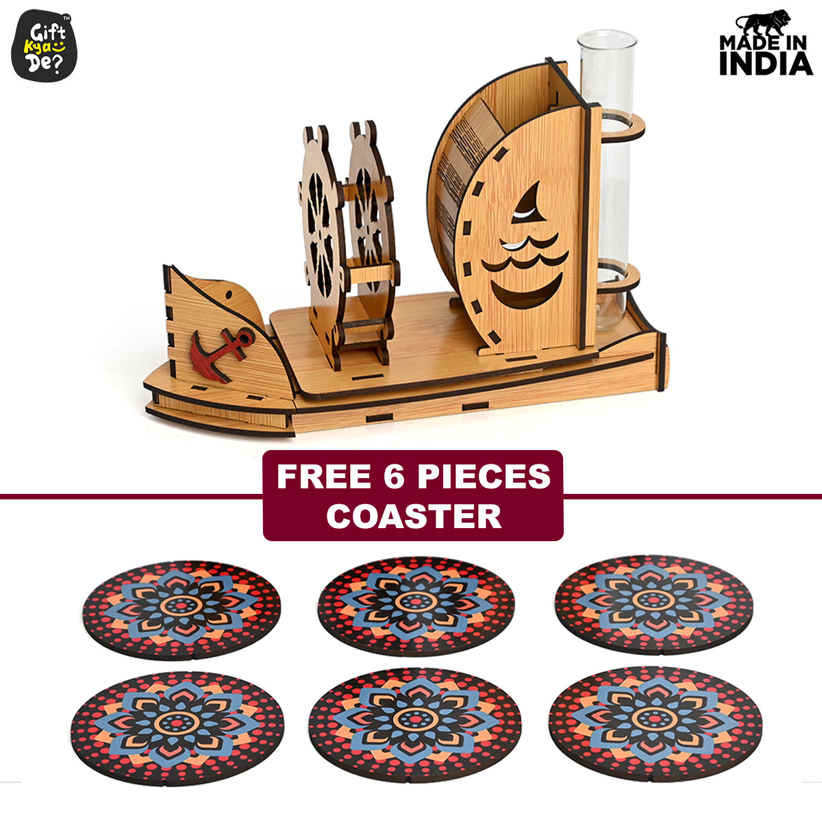 upload/images/Boat Shape Desk Organizer with Coaster and Planter-2.jpg